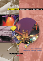 TURCK ULTRASONIC SENSORS CATALOG ULTRASONIC SENSORS: FOR LONG RANGE SENSING OF DIFFICULT TARGETS